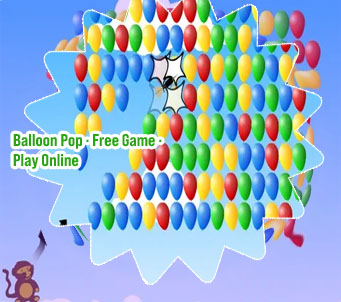 Monkey balloon pop game